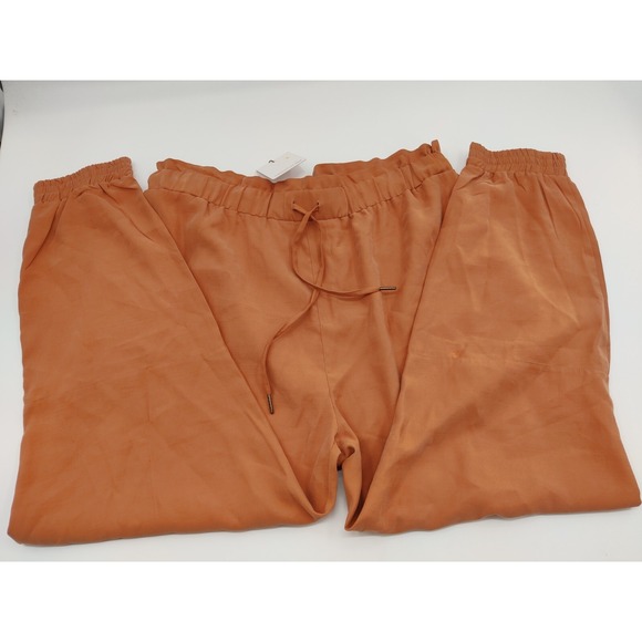 Gibson & Latimer Pants - Gibson‎ & Latimer XL Ginger Brown Elastic Waist Drawstring Casual Pants NWT